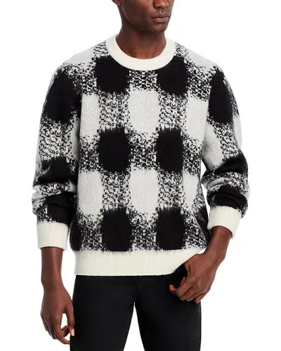 Hugo Boss Shequer Oversized Crewneck Sweater In Natural