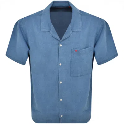 Hugo Boss Hugo Short Sleeved Egeeno Shirt Blue