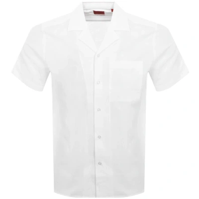 Hugo Short Sleeved Ellino Shirt White