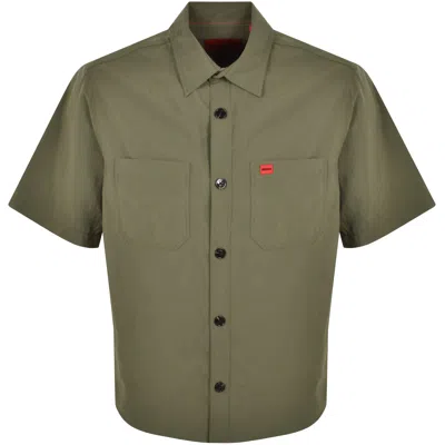 Hugo Boss Hugo Short Sleeved Eratino Shirt Green