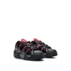 Hugo Boss Skate-inspired Trainers In Mixed Materials In Black