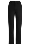 Hugo Boss Slim-fit Jeans In Stay-black Stretch Denim In Black