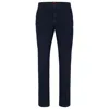 Hugo Boss Slim-fit Chinos In Stretch-cotton Gabardine In Dark Blue