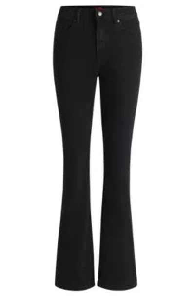 Hugo Boss Slim-fit Jeans In Black Stretch Denim
