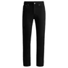 Hugo Boss Slim-fit Jeans In Black Stretch Denim In Black