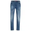 Hugo Boss Slim-fit Jeans In Blue Comfort-stretch Denim In Blue
