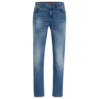 Hugo Slim-fit Jeans In Blue Comfort-stretch Denim