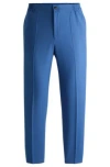 Hugo Boss Slim-fit Trousers In Performance-stretch Cloth In Blue