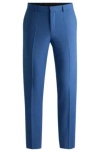 Hugo Boss Slim-fit Trousers In Performance-stretch Fabric In Blue
