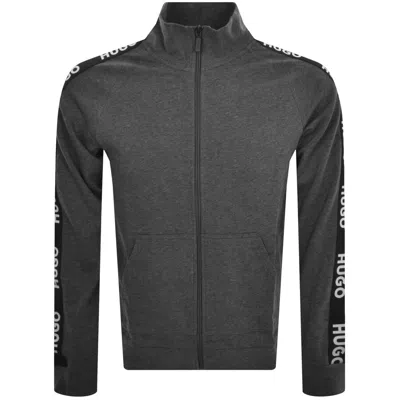 Hugo Boss Hugo Lounge Sporty Logo Zip Sweatshirt Grey