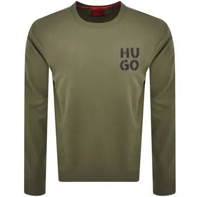 Hugo Spray Logo Sweatshirt Green