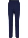 Hugo Boss Straight-leg Trousers In Blue
