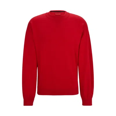 Hugo Boss Sweater With Embroidered Logo In Light Pink