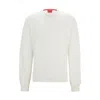 Hugo Boss Sweater With Embroidered Logo In White