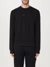 Hugo Boss Cotton-terry Regular-fit Sweatshirt With Logo Trim In Schwarz