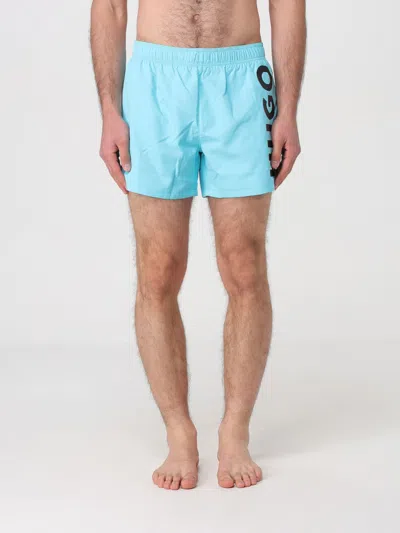 Hugo Swimsuit  Men Color Turquoise In 绿松石蓝