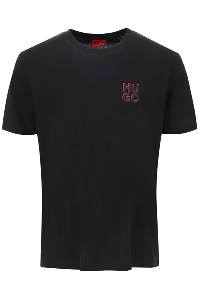Hugo T Shirt Dimento In Black