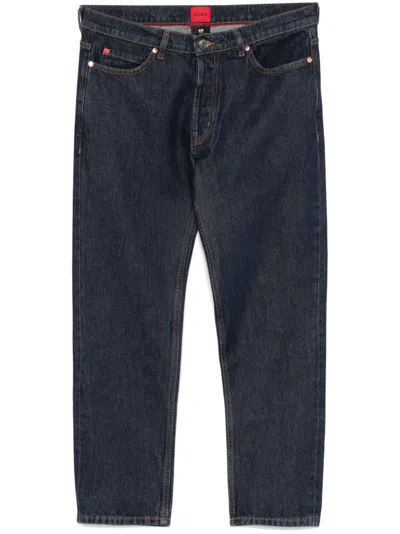 Hugo Boss Tapered Jeans In Blue