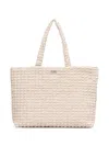 Hugo Boss Textured Tote Bag In White