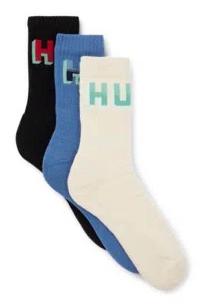 Hugo Three-pack Of Short-length Socks In Multi