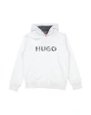 Hugo Boss Hugo Toddler Boy Sweatshirt White Size 6 Cotton, Polyester, Elastane In White