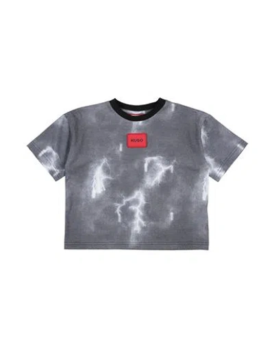 Hugo Boss Babies' Hugo Toddler Boy T-shirt Grey Size 6 Polyester, Cotton