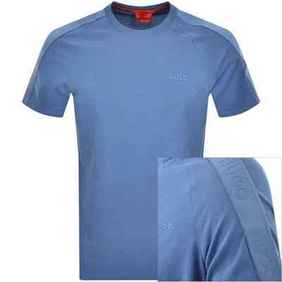 Hugo Tonal Logo T Shirt Blue