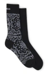 Hugo Boss Two-pack Of Regular-length Socks In Cotton In Black