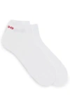 Hugo Boss Two-pack Of Short-length Socks In White