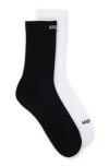 Hugo Boss Two-pack Of Short-length Socks In White