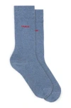 Hugo Two-pack Of Socks In A Cotton Blend In Blue