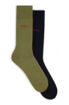 Hugo Two-pack Of Socks In A Cotton Blend In Green