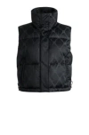 Hugo Boss Water-repellent Gilet With Signature Chain Jacquard In Patterned