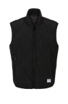 HUGO WATER-REPELLENT QUILTED GILET WITH LOGO PATCH