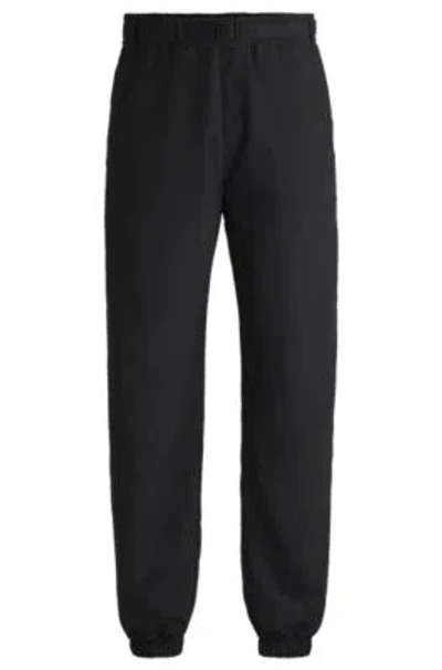 Hugo Boss Water-repellent Trousers With Adjustable Belt In Black