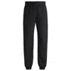 Hugo Boss Water-repellent Trousers With Adjustable Belt In Black
