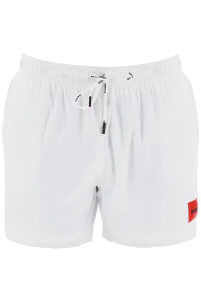 Hugo Dominica Sea Bermuda Shorts In White
