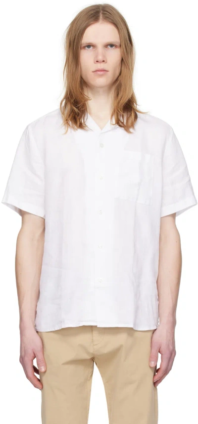 Hugo White Relaxed-fit Shirt In 199-open White