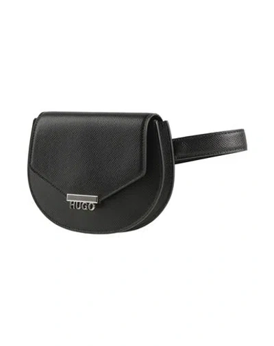 Hugo Woman Belt Bag Black Size - Calfskin