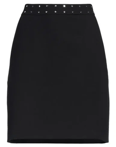 Hugo Woman Mini Skirt Black Size 4 Polyester, Viscose, Elastane