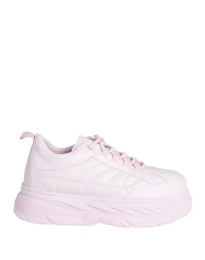 Hugo Woman Sneakers Pink Size 8 Textile Fibers