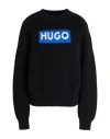 Hugo Boss Hugo Woman Sweater Black Size Xl Cotton In Black