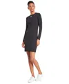 Hugo Boss Womens Logo Jersey Midi Dress In Black
