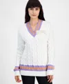 Hugo Boss Women's Sllarie Oversized Cable-knit Sweater In Natural