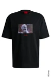 Hugo Boss X Disneys The Nightmare Before Christmas Mens Oversized-fit T-shirt In Black
