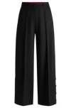 Hugo Boss Hugo X Les Benjamins Relaxed-fit Trousers In Jacquard Fabric In Patterned