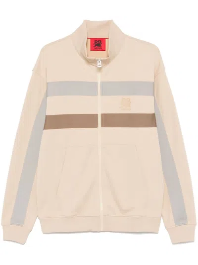 Hugo Boss X Visa Cash App Raccing Bulls Stripped Sweatshirt In Neutrals
