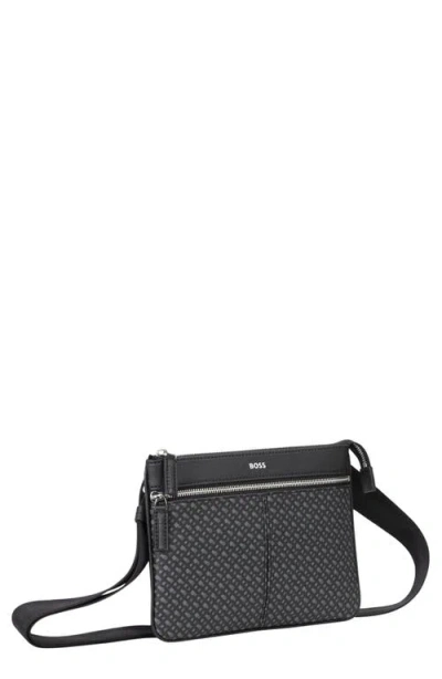 Hugo Boss Hugo Zair Envelope Crossbody Bag In Black