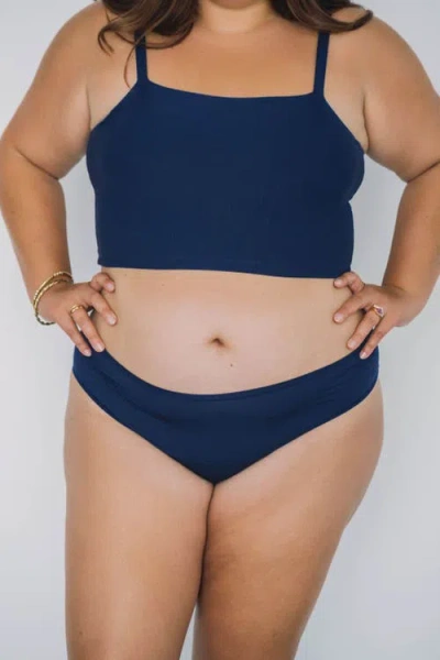 Huha Low-mid Rise Bikini In Navy