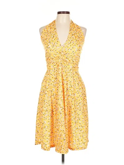 Pre-owned Huhot Cocktail Dress In Yellow